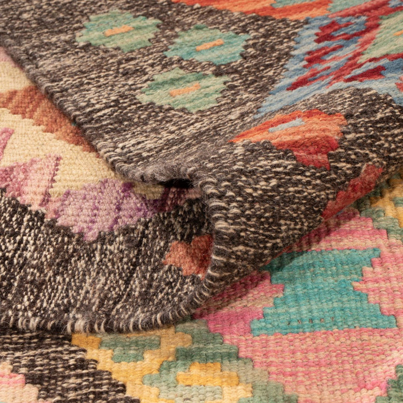 Kelim Carpet - Splash - 304 x 211 cm - flerfarvet