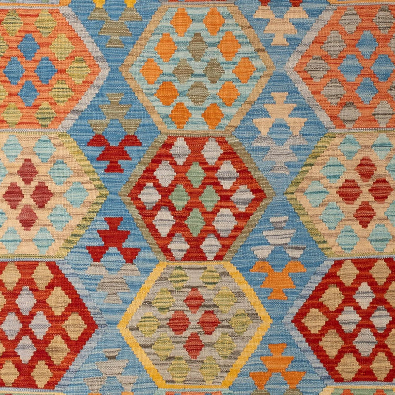 Kelim Carpet - Splash - 310 x 207 cm - flerfarvet