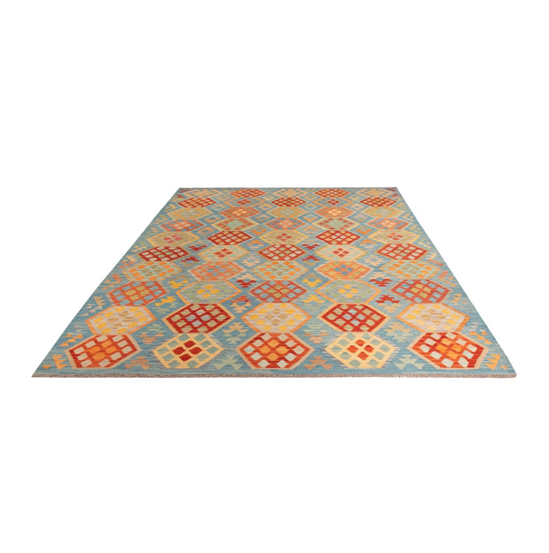 Kelim Carpet - Splash - 310 x 207 cm - flerfarvet