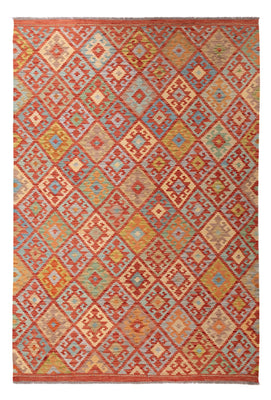 Kelim Carpet - Splash - 300 x 202 cm - flerfarvet