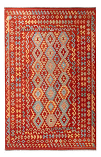 Kelim Carpet - Splash - 309 x 197 cm - flerfarvet