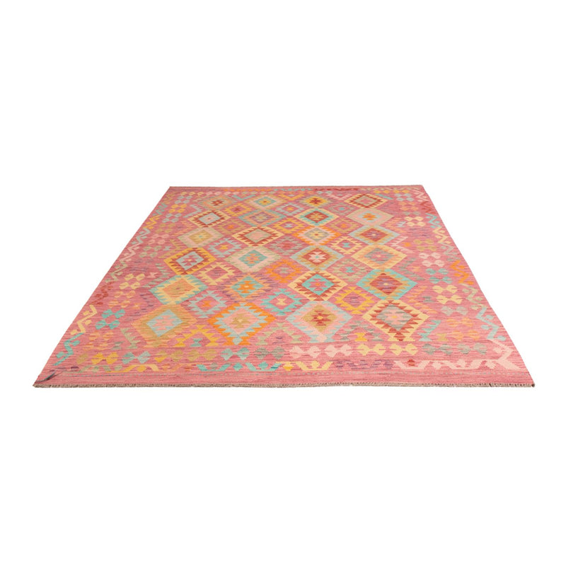 Kelim Carpet - Splash - 297 x 194 cm - flerfarvet
