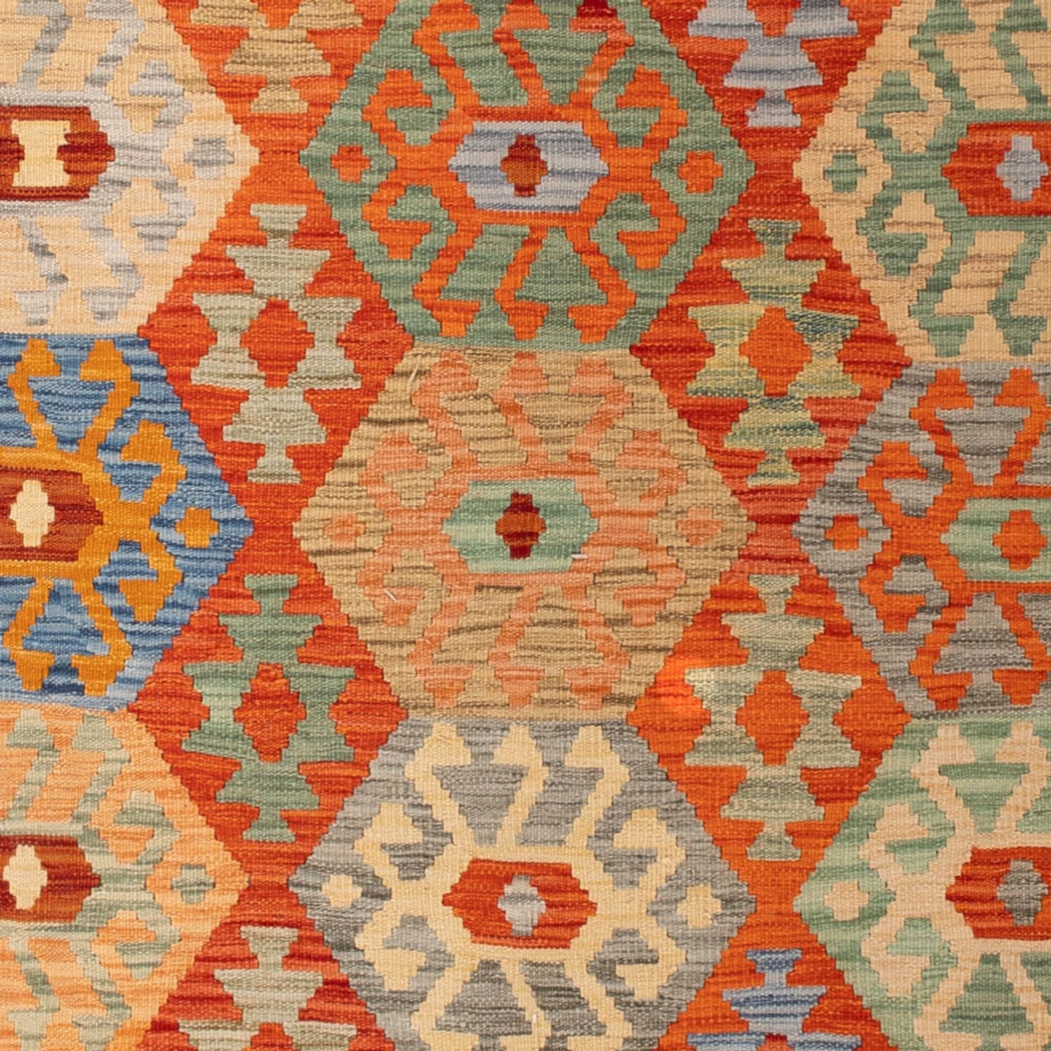 Kelim Carpet - Splash - 301 x 206 cm - flerfarvet