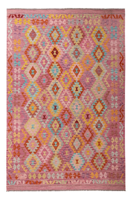 Kelim Carpet - Splash - 300 x 200 cm - flerfarvet