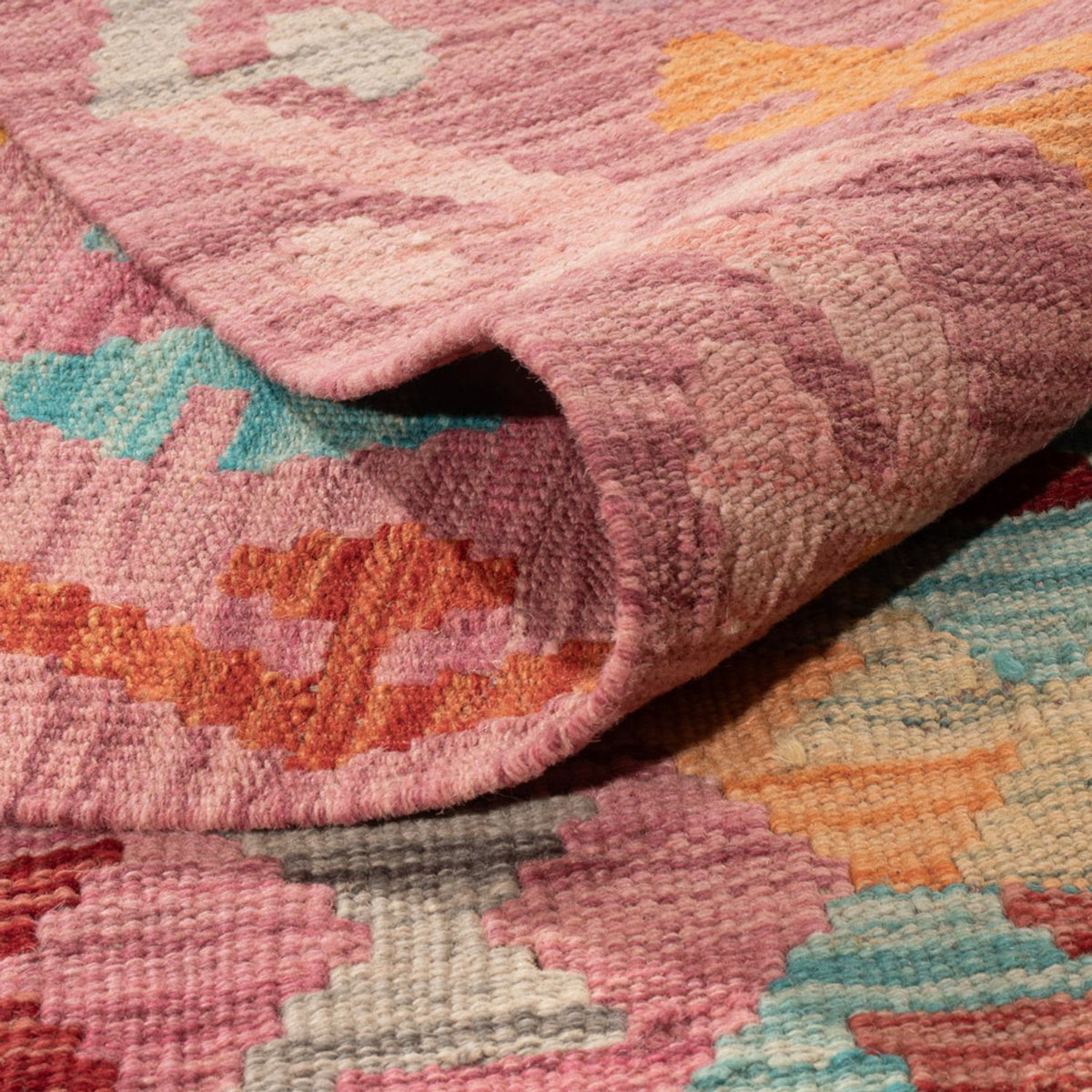 Kelim Carpet - Splash - 300 x 200 cm - flerfarvet