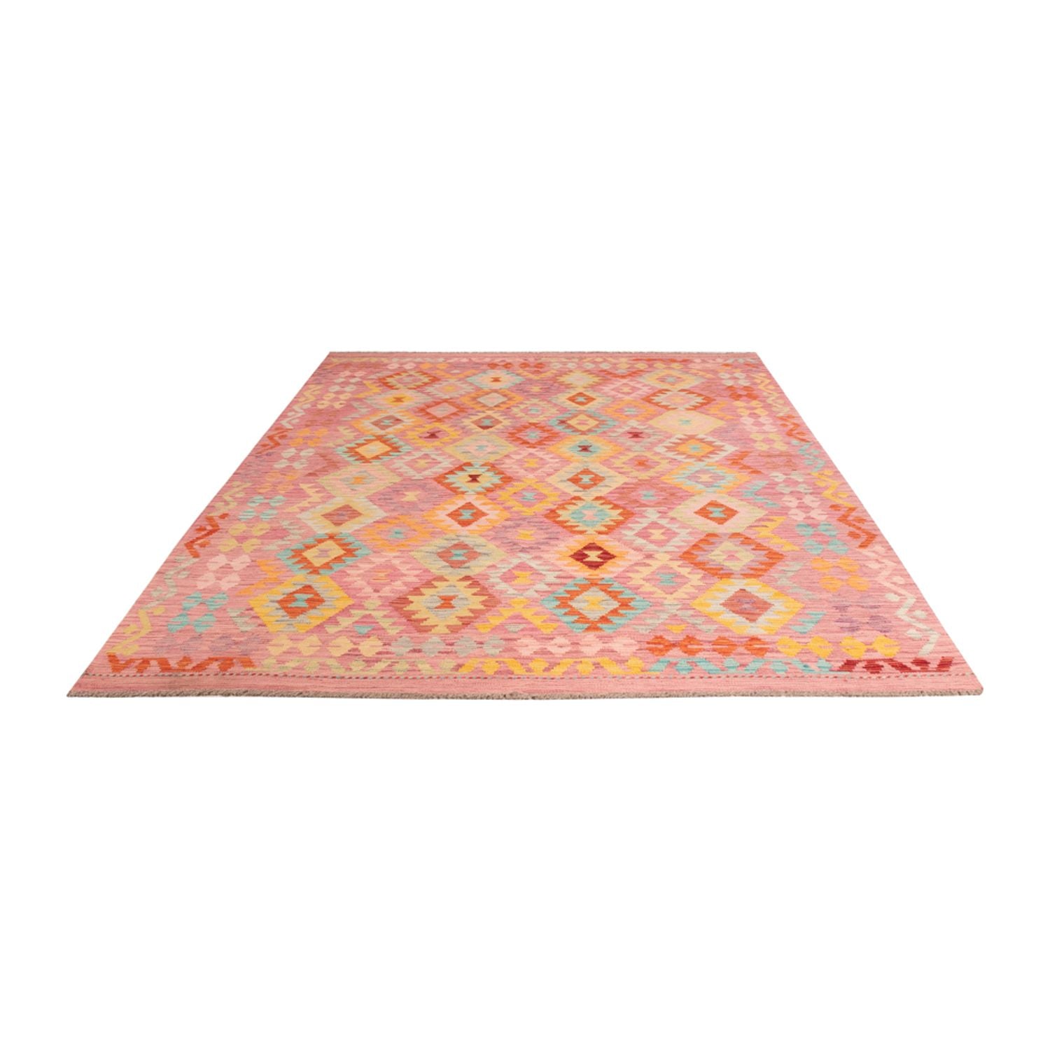 Kelim Carpet - Splash - 300 x 200 cm - flerfarvet