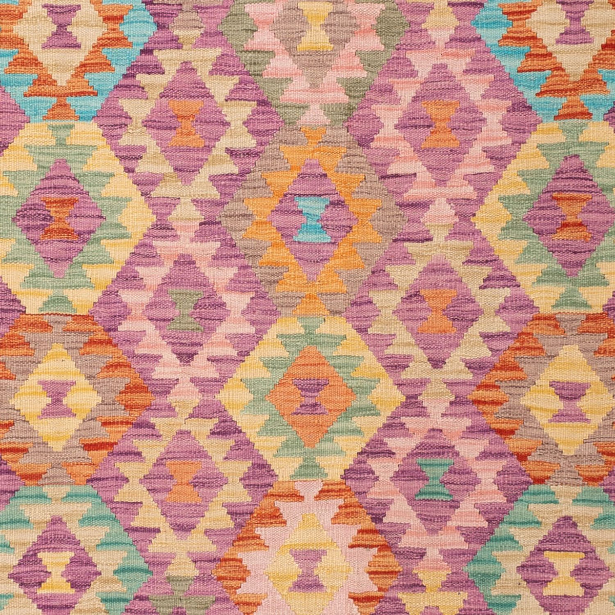 Kelim Carpet - Splash - 299 x 198 cm - flerfarvet