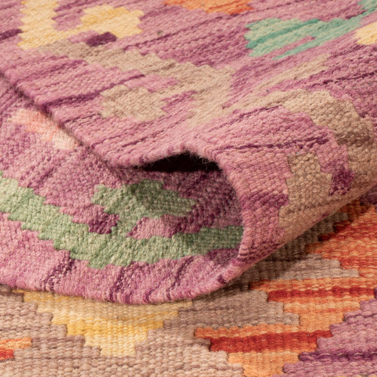 Kelim Carpet - Splash - 299 x 198 cm - flerfarvet