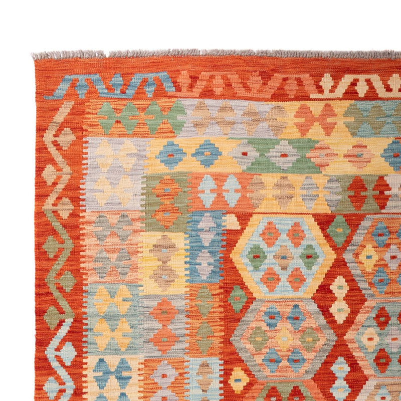 Kelim Carpet - Splash - 305 x 207 cm - flerfarvet