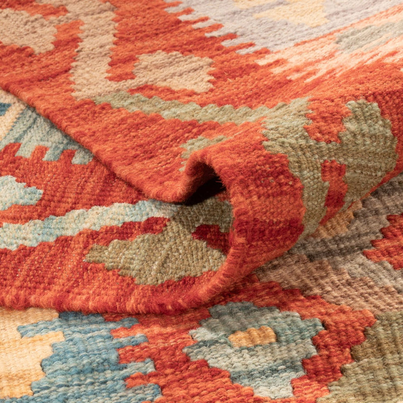 Kelim Carpet - Splash - 305 x 207 cm - flerfarvet
