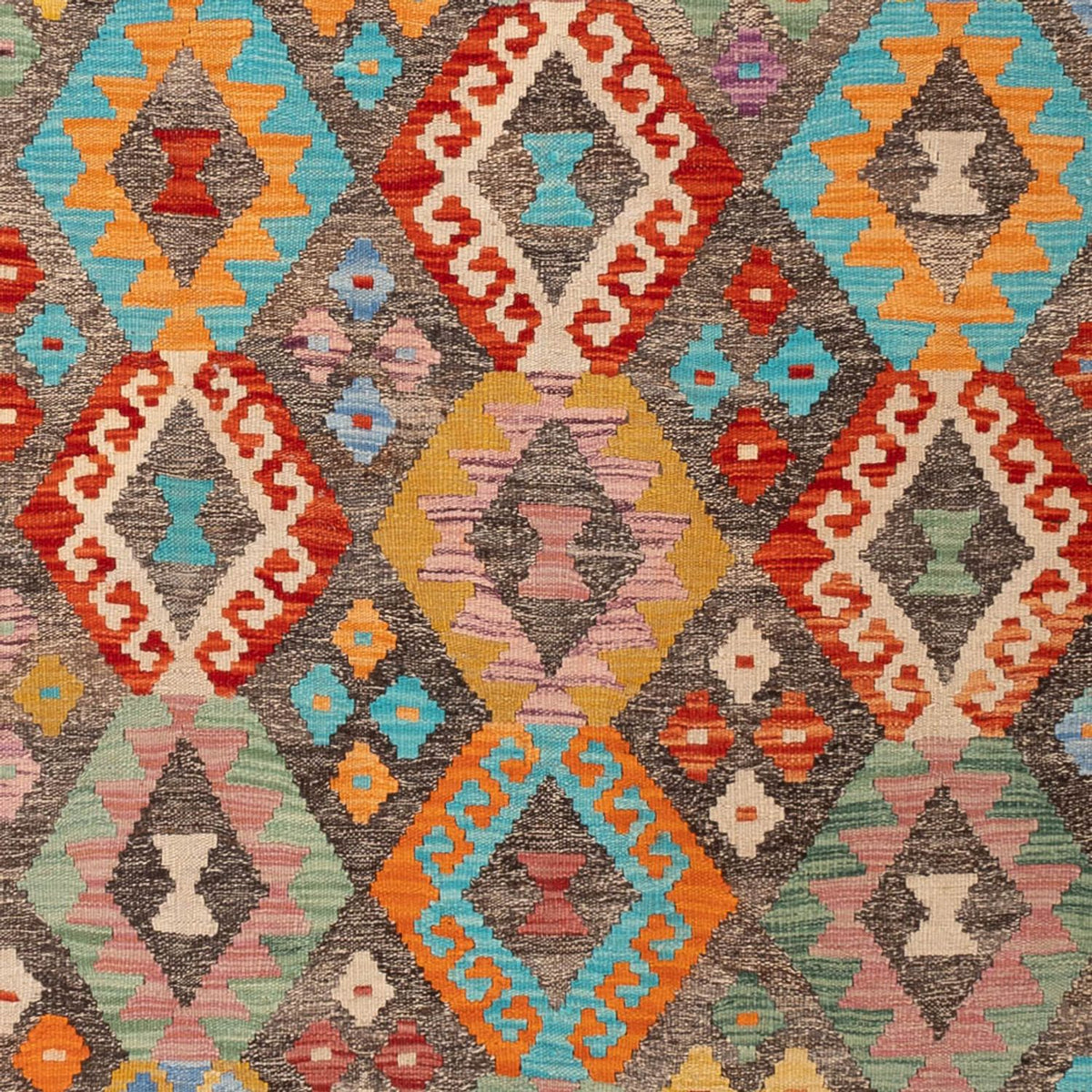 Kelim Carpet - Splash - 314 x 201 cm - flerfarvet