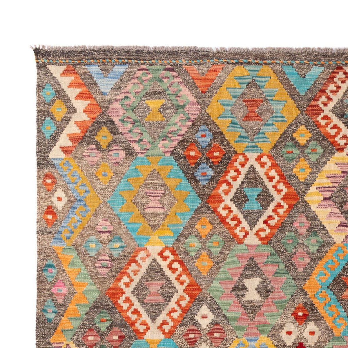 Kelim Carpet - Splash - 314 x 201 cm - flerfarvet