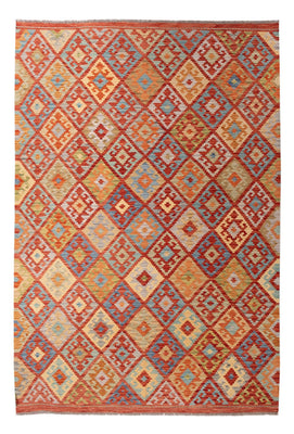 Kelim Carpet - Splash - 292 x 201 cm - flerfarvet