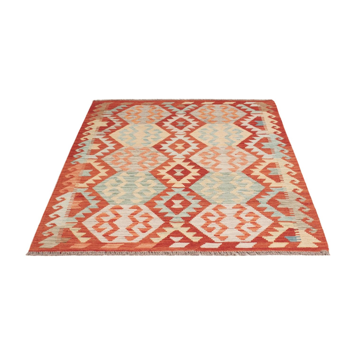 Kelim Carpet - Splash - 179 x 118 cm - flerfarvet