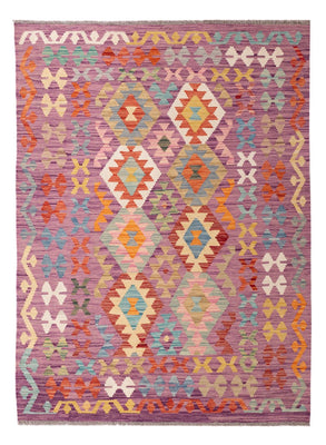 Kelim Carpet - Splash - 173 x 124 cm - flerfarvet