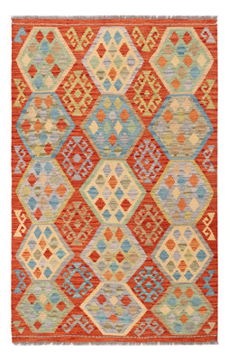Kelim Carpet - Splash - 186 x 122 cm - flerfarvet