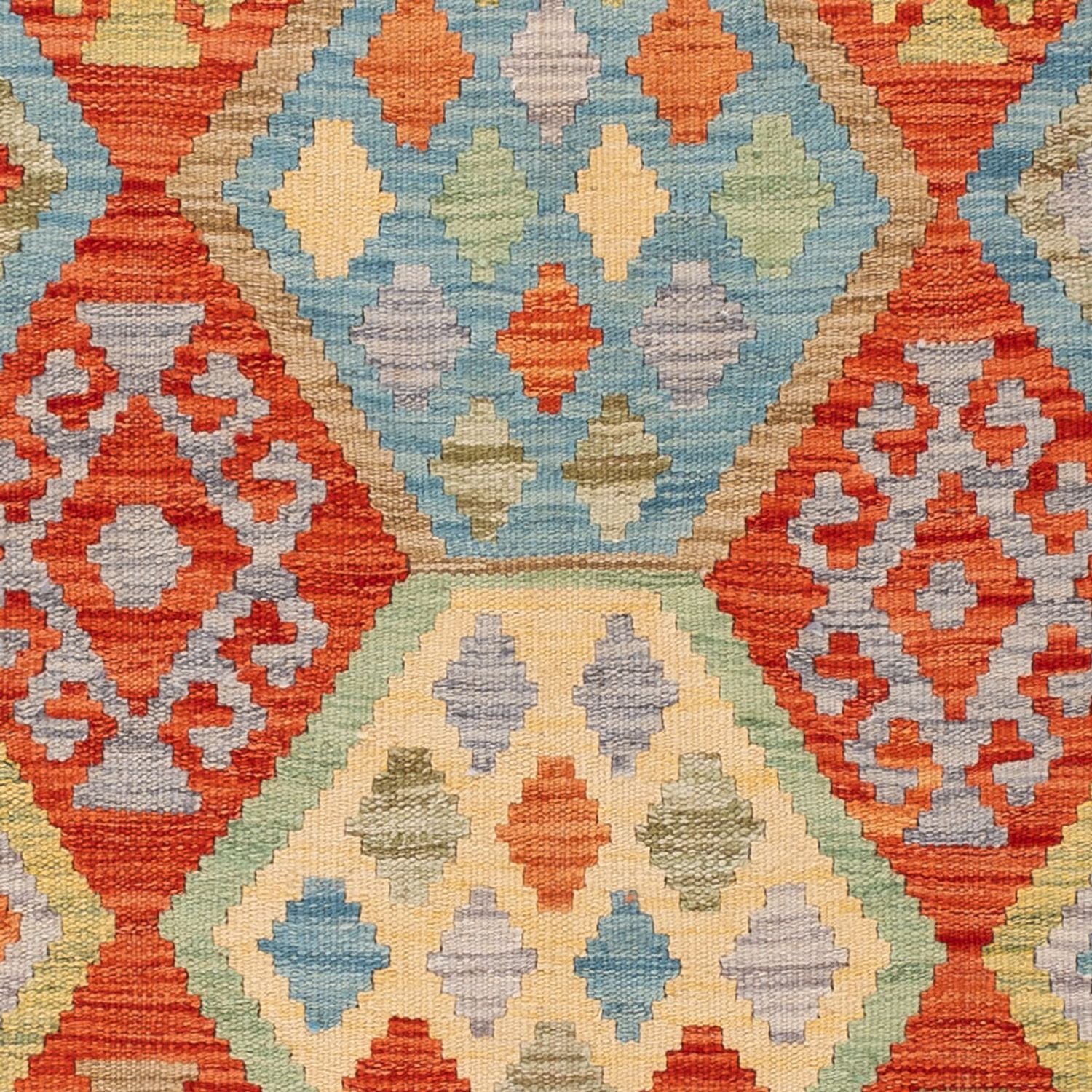 Kelim Carpet - Splash - 186 x 122 cm - flerfarvet