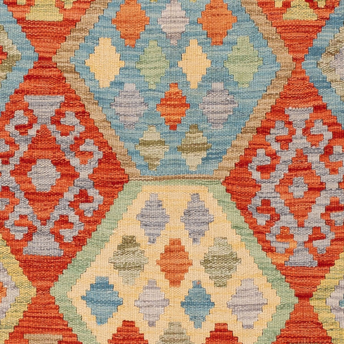 Kelim Carpet - Splash - 186 x 122 cm - flerfarvet