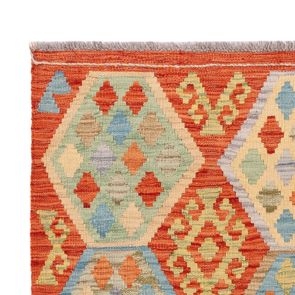 Kelim Carpet - Splash - 186 x 122 cm - flerfarvet