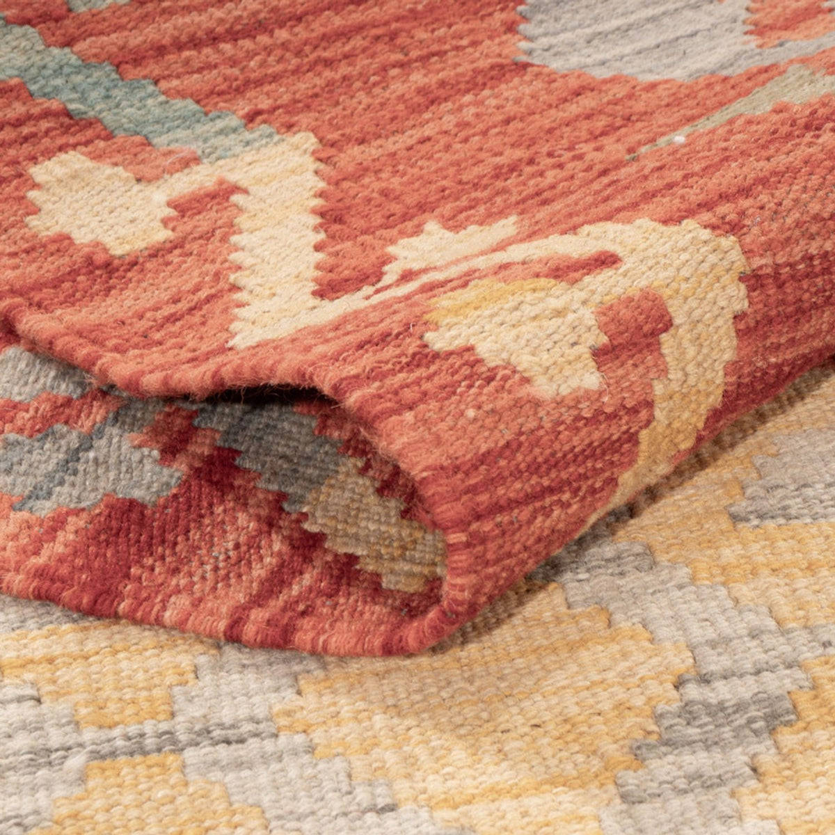 Kelim Carpet - Splash - 180 x 115 cm - flerfarvet