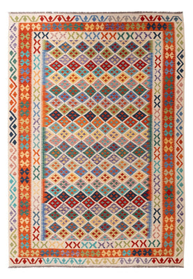 Kelim Carpet - Splash - 304 x 209 cm - flerfarvet