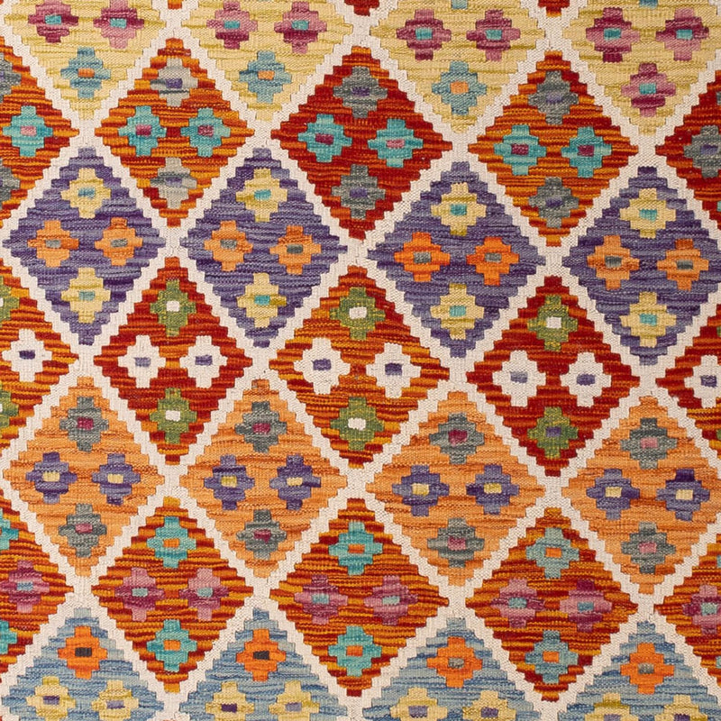 Kelim Carpet - Splash - 293 x 213 cm - flerfarvet