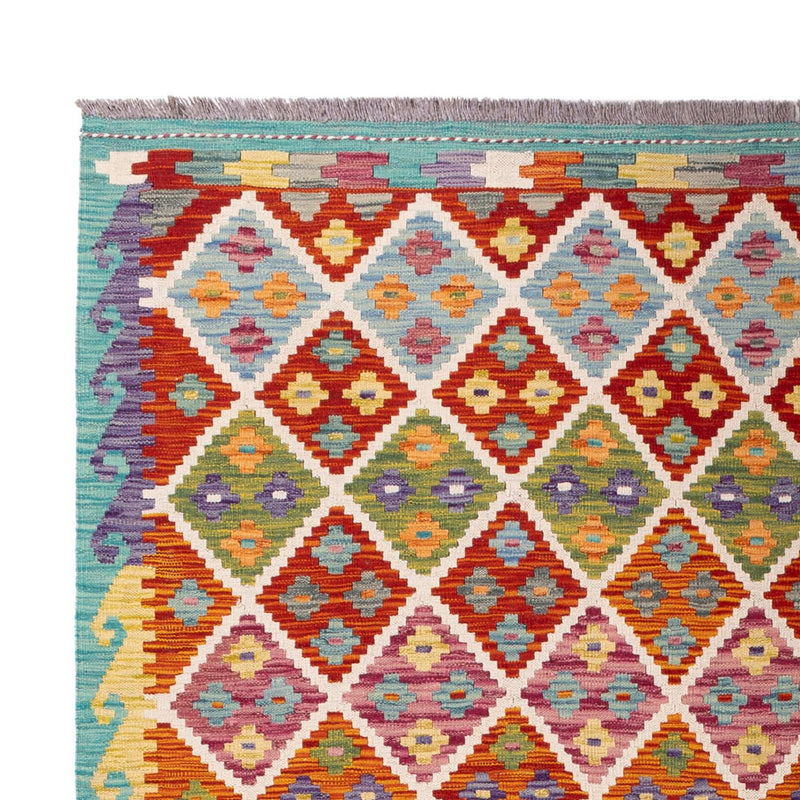 Kelim Carpet - Splash - 293 x 213 cm - flerfarvet