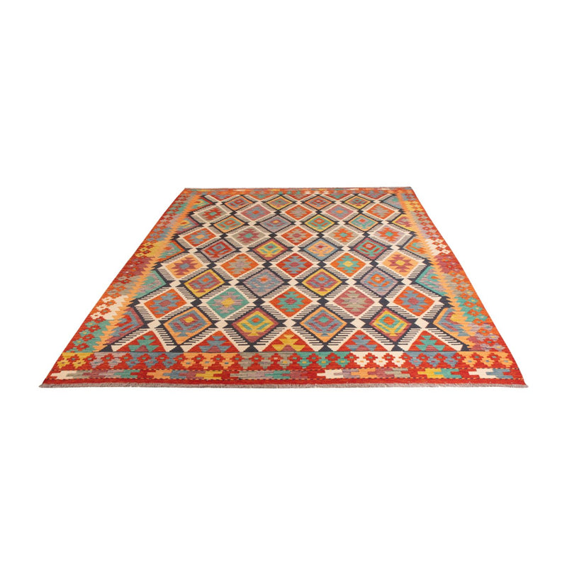 Kelim Carpet - Splash - 308 x 205 cm - flerfarvet