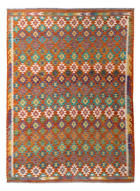 Kelim Carpet - Splash - 292 x 213 cm - flerfarvet