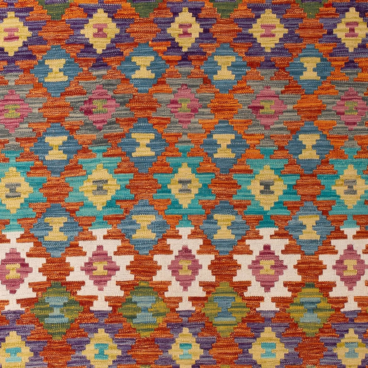 Kelim Carpet - Splash - 292 x 213 cm - flerfarvet