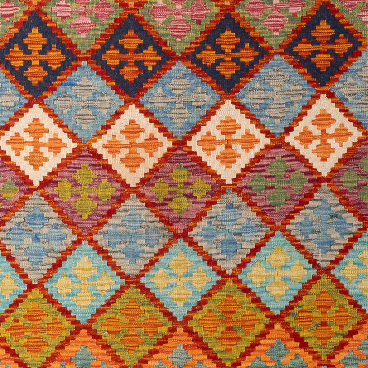 Kelim Carpet - Splash - 296 x 209 cm - flerfarvet