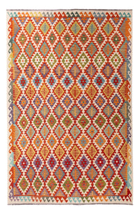 Kelim Carpet - Splash - 307 x 200 cm - flerfarvet
