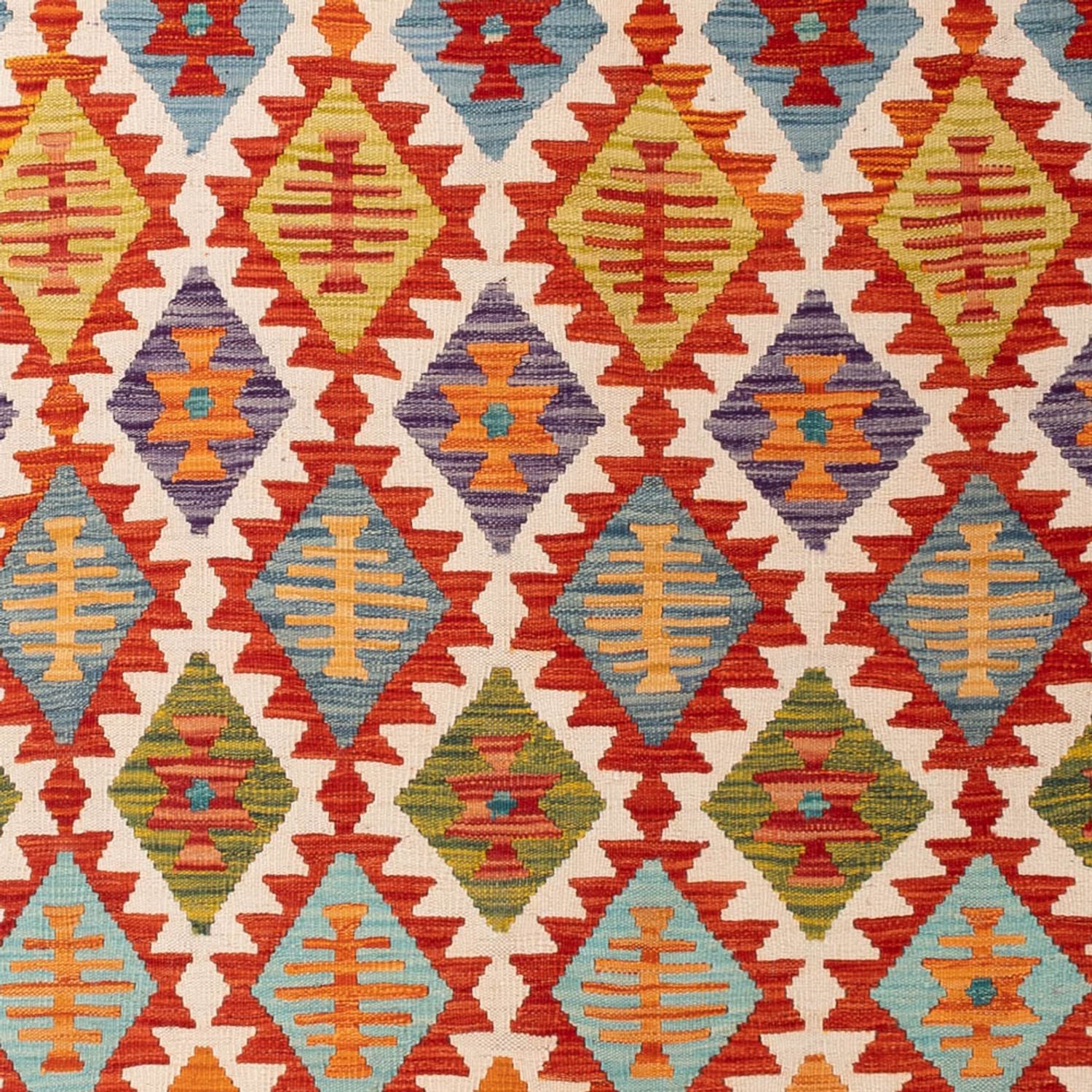 Kelim Carpet - Splash - 307 x 200 cm - flerfarvet