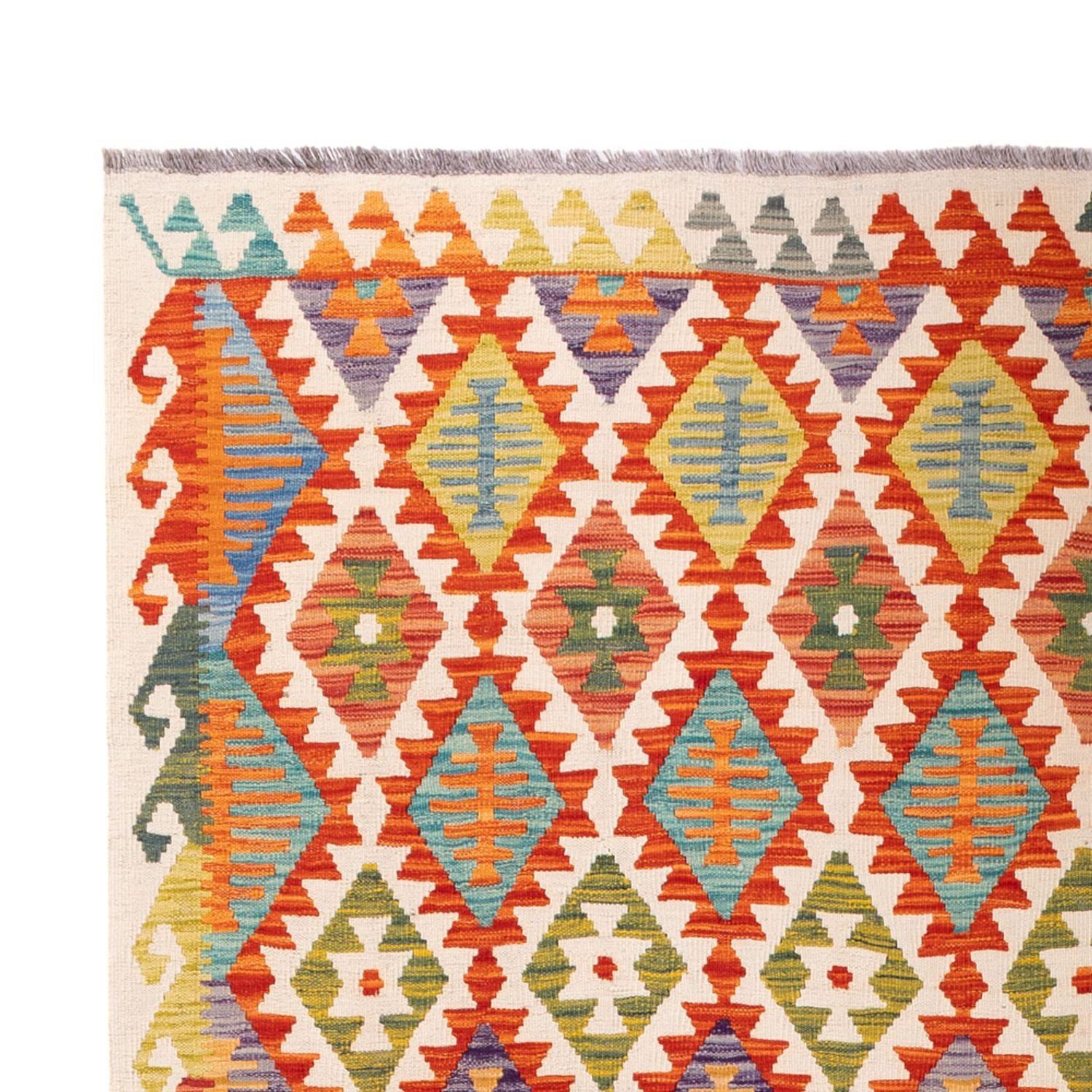 Kelim Carpet - Splash - 307 x 200 cm - flerfarvet