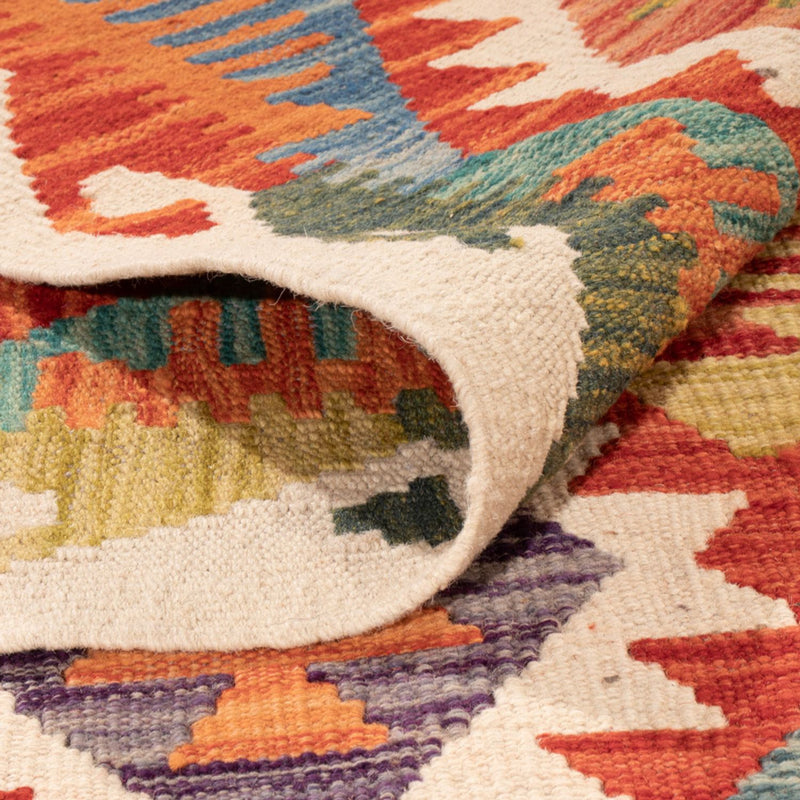 Kelim Carpet - Splash - 307 x 200 cm - flerfarvet