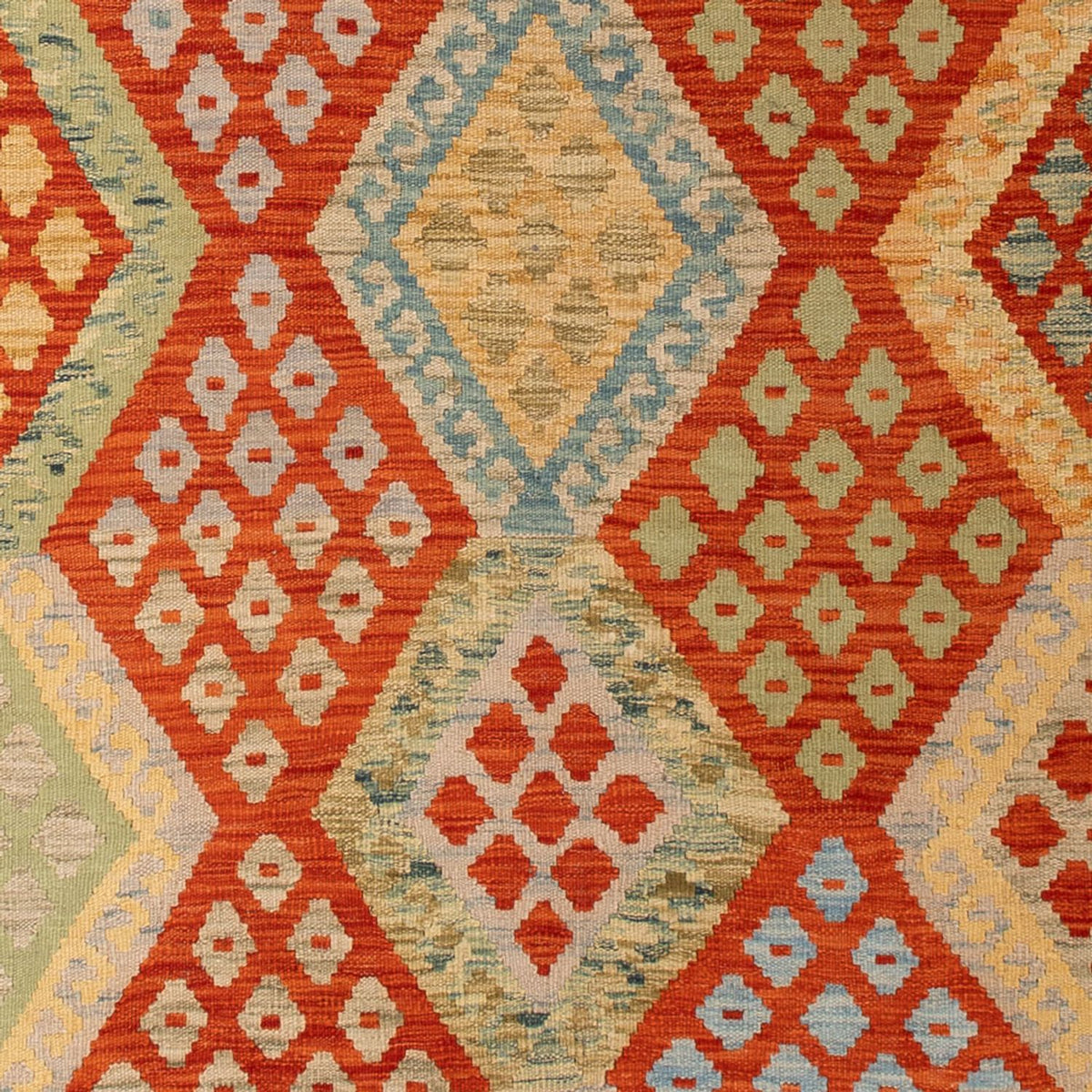 Kelim Carpet - Splash - 304 x 207 cm - flerfarvet