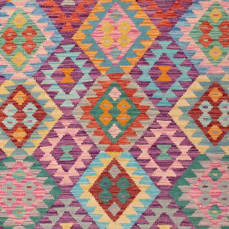 Kelim Carpet - Splash - 301 x 200 cm - flerfarvet