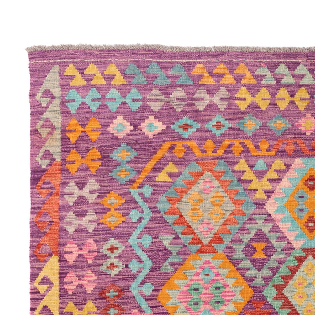 Kelim Carpet - Splash - 301 x 200 cm - flerfarvet