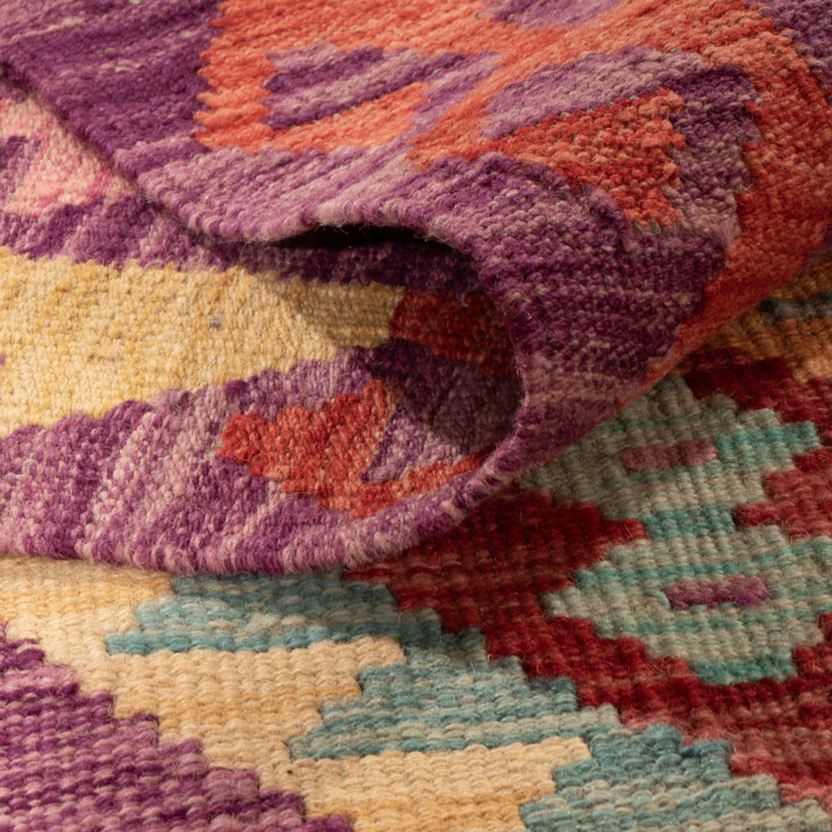 Kelim Carpet - Splash - 301 x 200 cm - flerfarvet