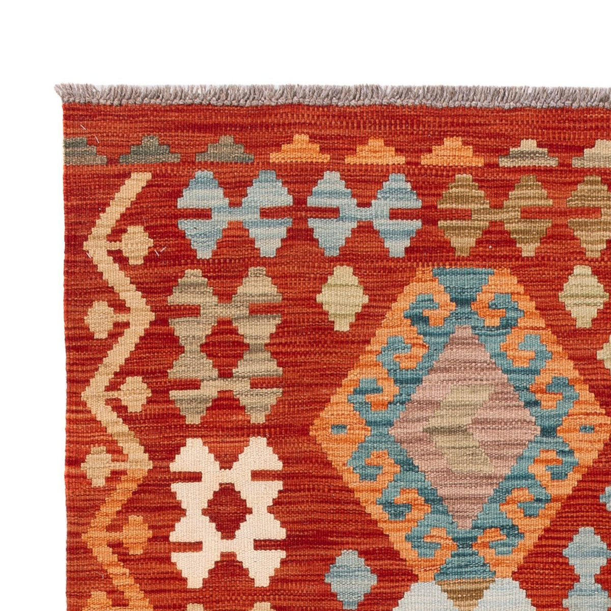 Kelim Carpet - Splash - 186 x 120 cm - flerfarvet