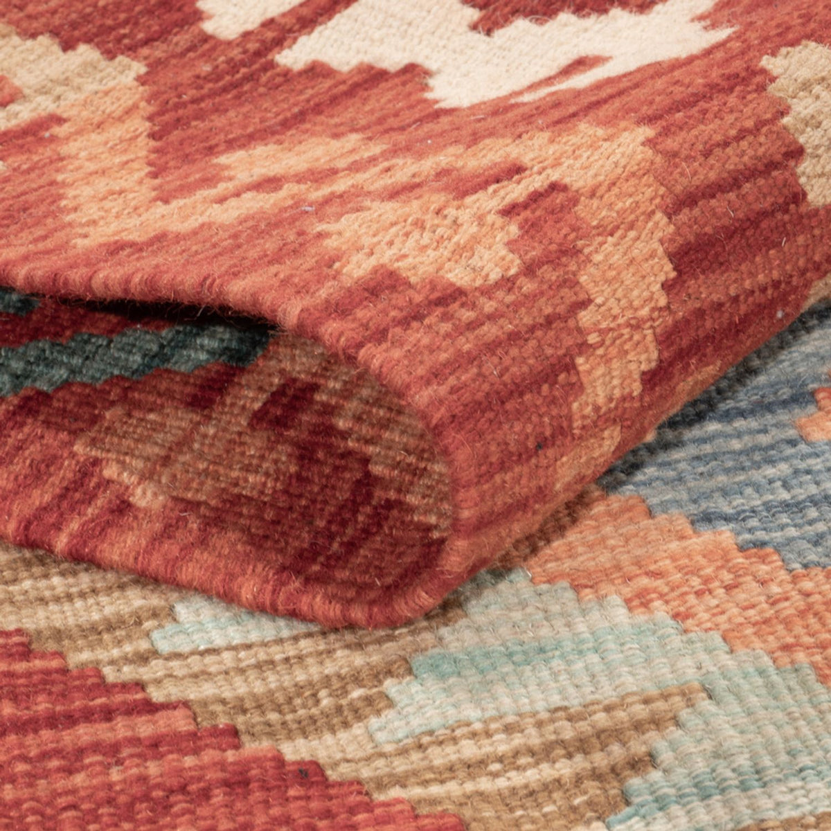 Kelim Carpet - Splash - 186 x 120 cm - flerfarvet