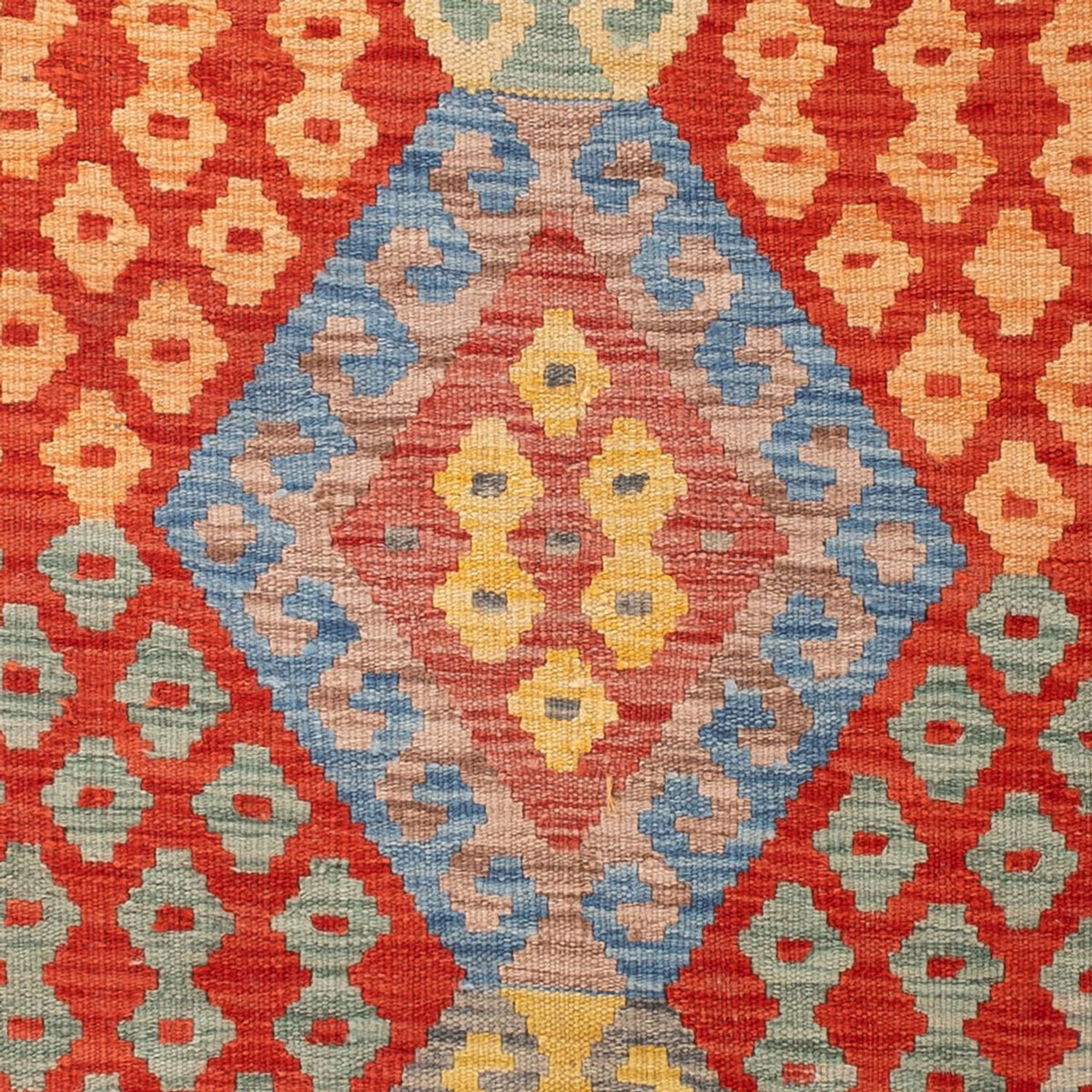 Kelim Carpet - Splash - 187 x 113 cm - flerfarvet