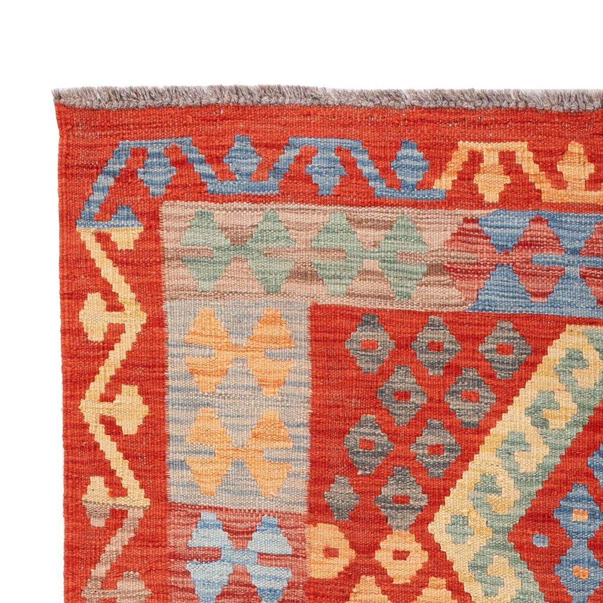 Kelim Carpet - Splash - 187 x 113 cm - flerfarvet