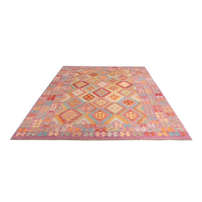 Kelim Carpet - Splash - 300 x 203 cm - flerfarvet