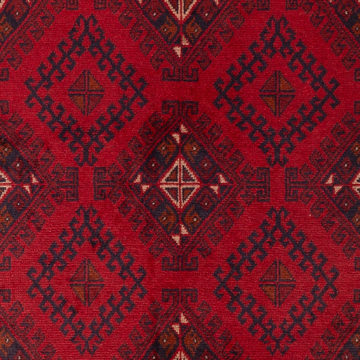 Afghan Teppich - Kunduz - 201 x 126 cm - rot