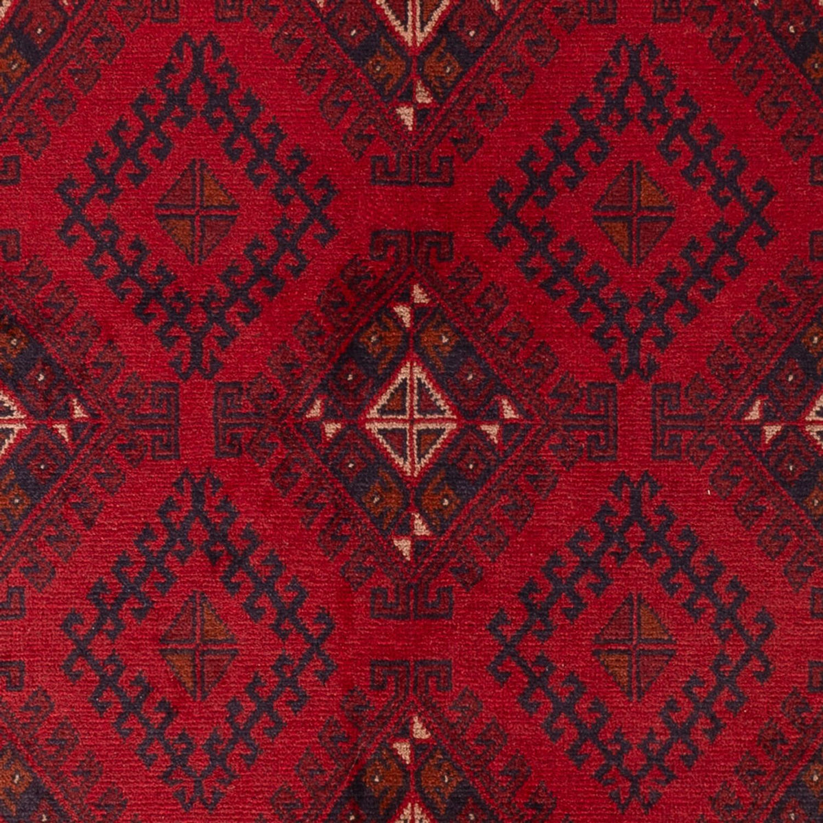 Afghansk tæppe - Kunduz - 201 x 126 cm - rød
