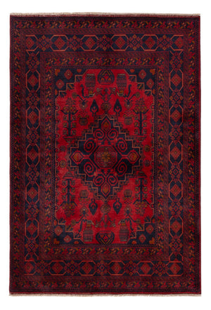 Afghan Teppich - Kunduz - 197 x 128 cm - rot