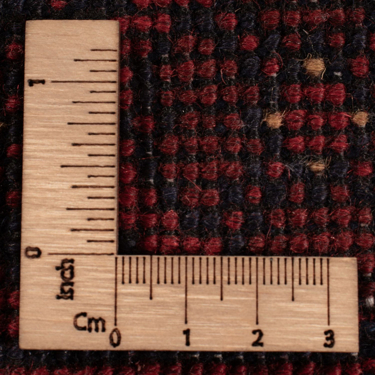 Afghansk tæppe - Kunduz - 196 x 126 cm - mørkerød