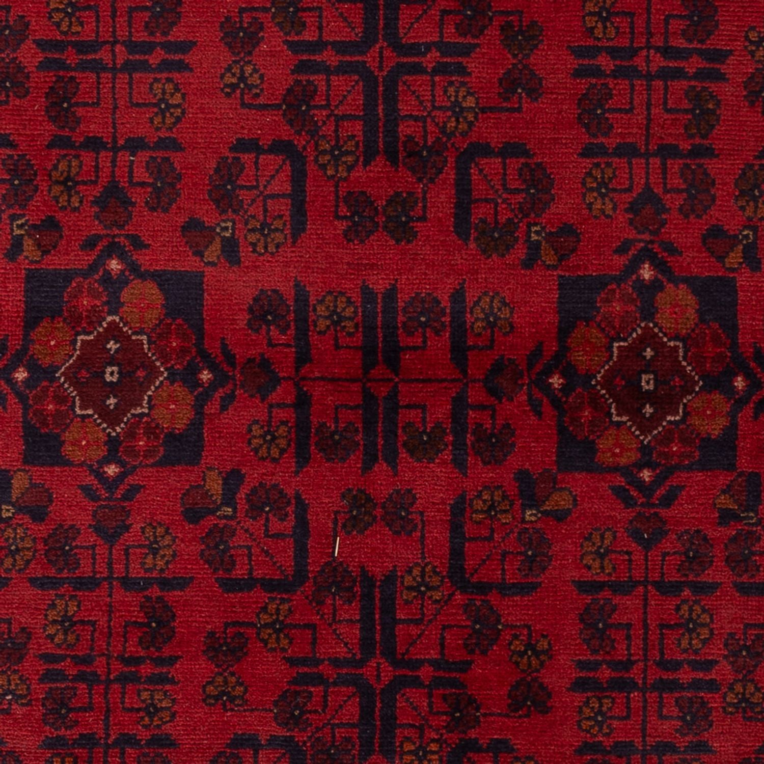 Afghan Teppich - Kunduz - 191 x 127 cm - dunkelrot