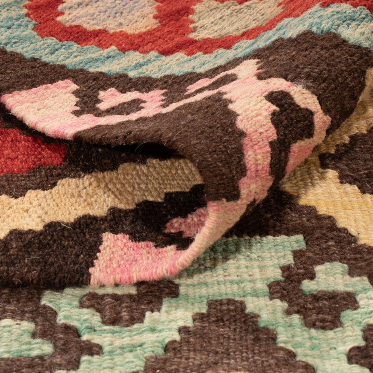 Kelim Carpet - Splash - 294 x 201 cm - flerfarvet